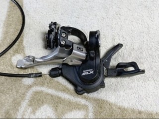 Переключатель передний Shimano Deore + манетка Shimano SLX M670 2/3ск