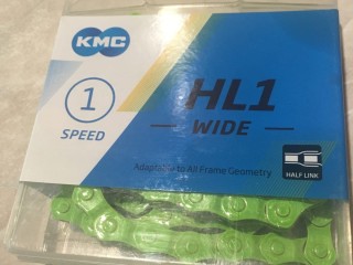 Цепь BMX KMC HL1 Wide Half Link 100l 1ск (новая)